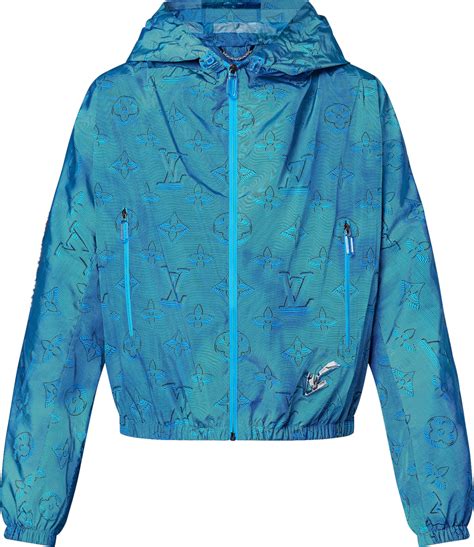 lv windbreaker jacket blue